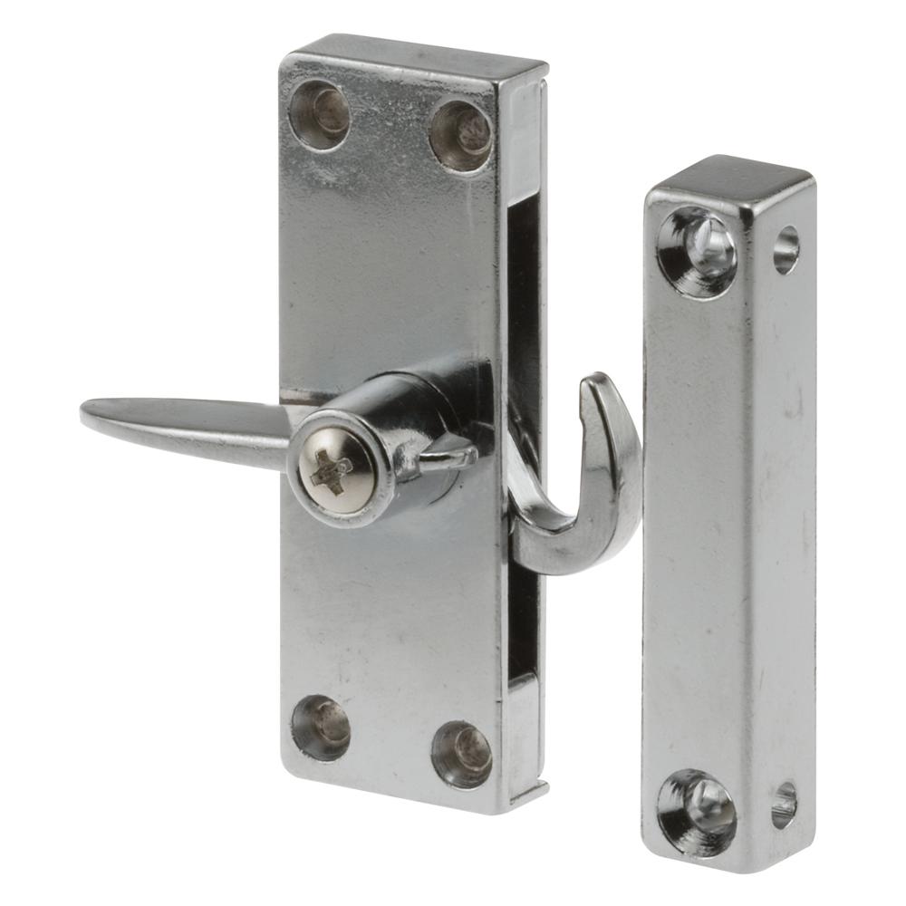 PrimeLine 2 1/8 in., Steel, Nickel plated, Sliding Door Loop LockU