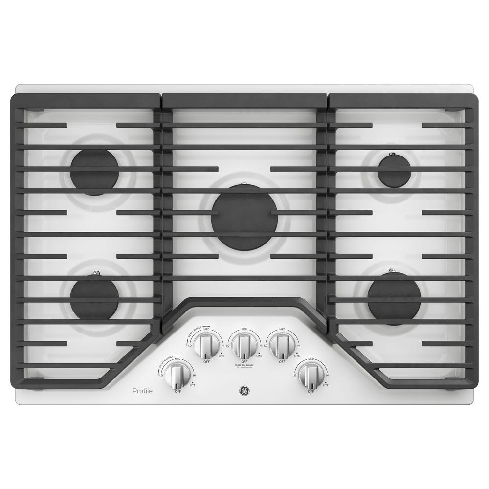 30 In Lp Convertible White Gas Cooktops Cooktops The