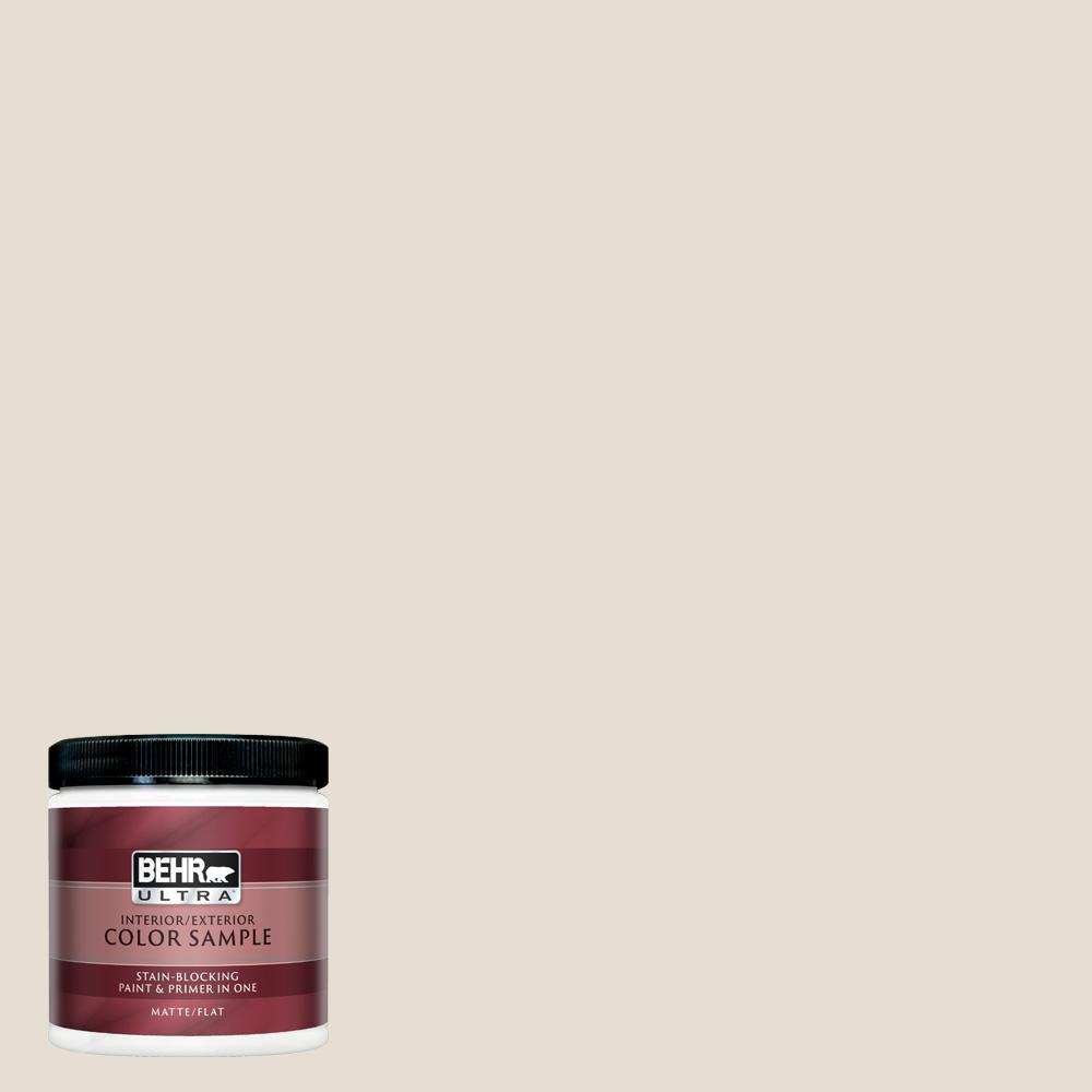 8 oz. #PPU7-11 Cotton Knit Matte Interior/Exterior Paint and Primer in One Sample