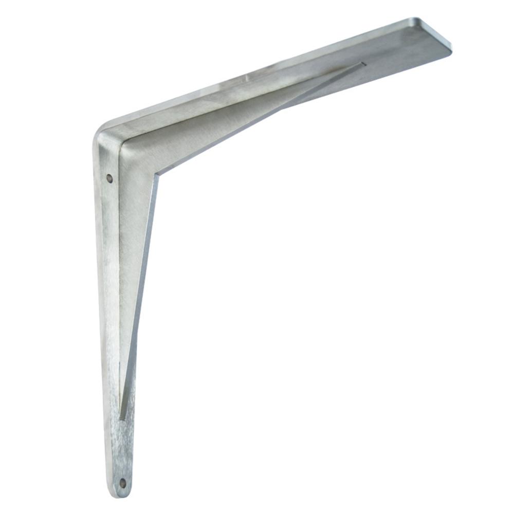 Federal Brace Chevron 16 In X Stainless Steel Low Profile Stainless Steel Low Profile Countertop Bracket 40212 The Home Depot
