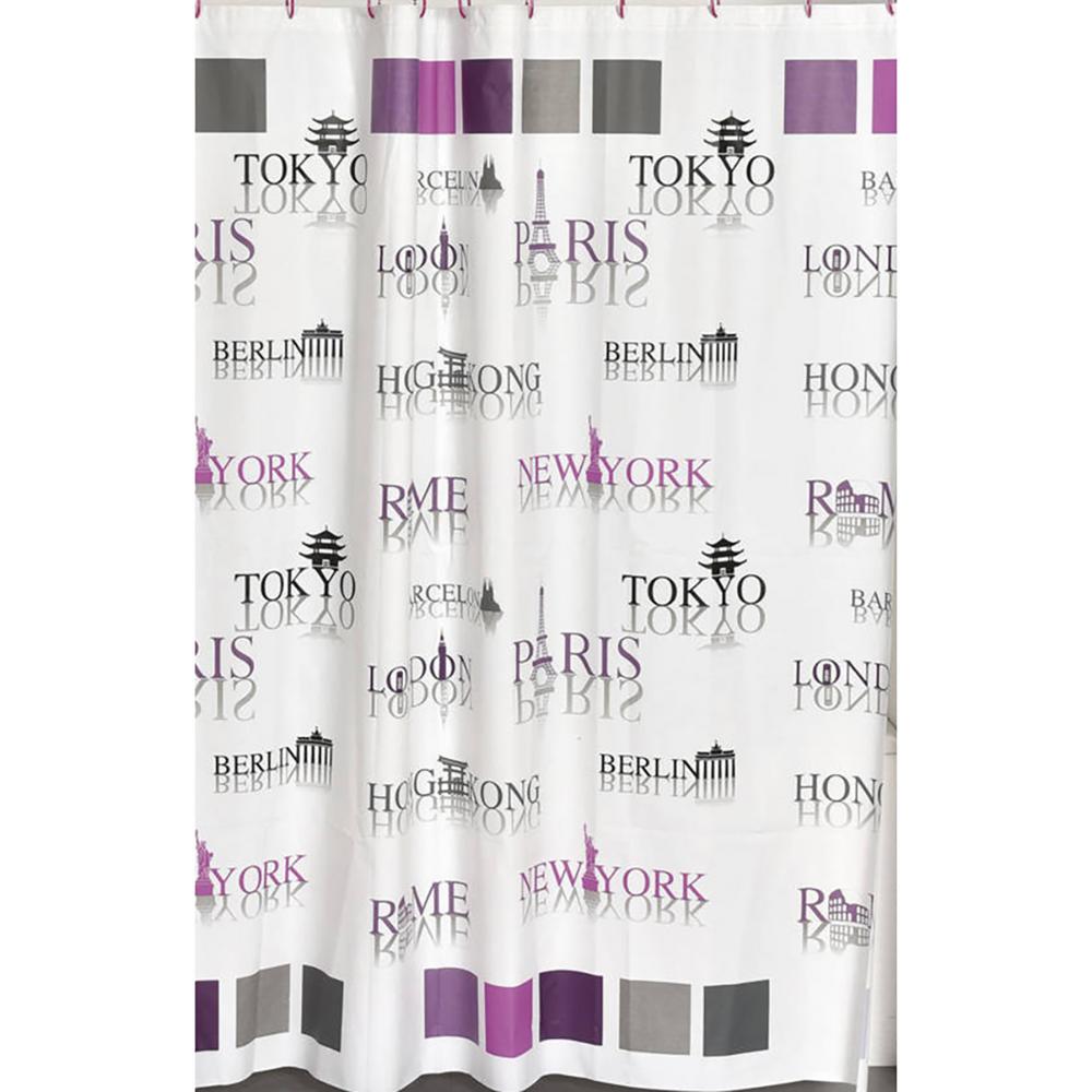 Purple Shower Curtains Shower Accessories The Home Depot