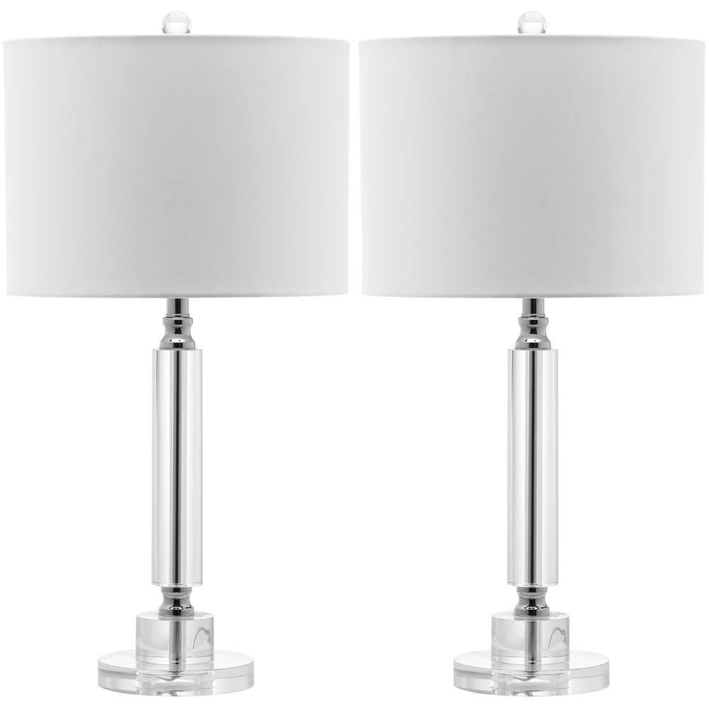 Safavieh Imogene 23 in. Clear Crystal Table Lamp (Set of 2) LIT4104A