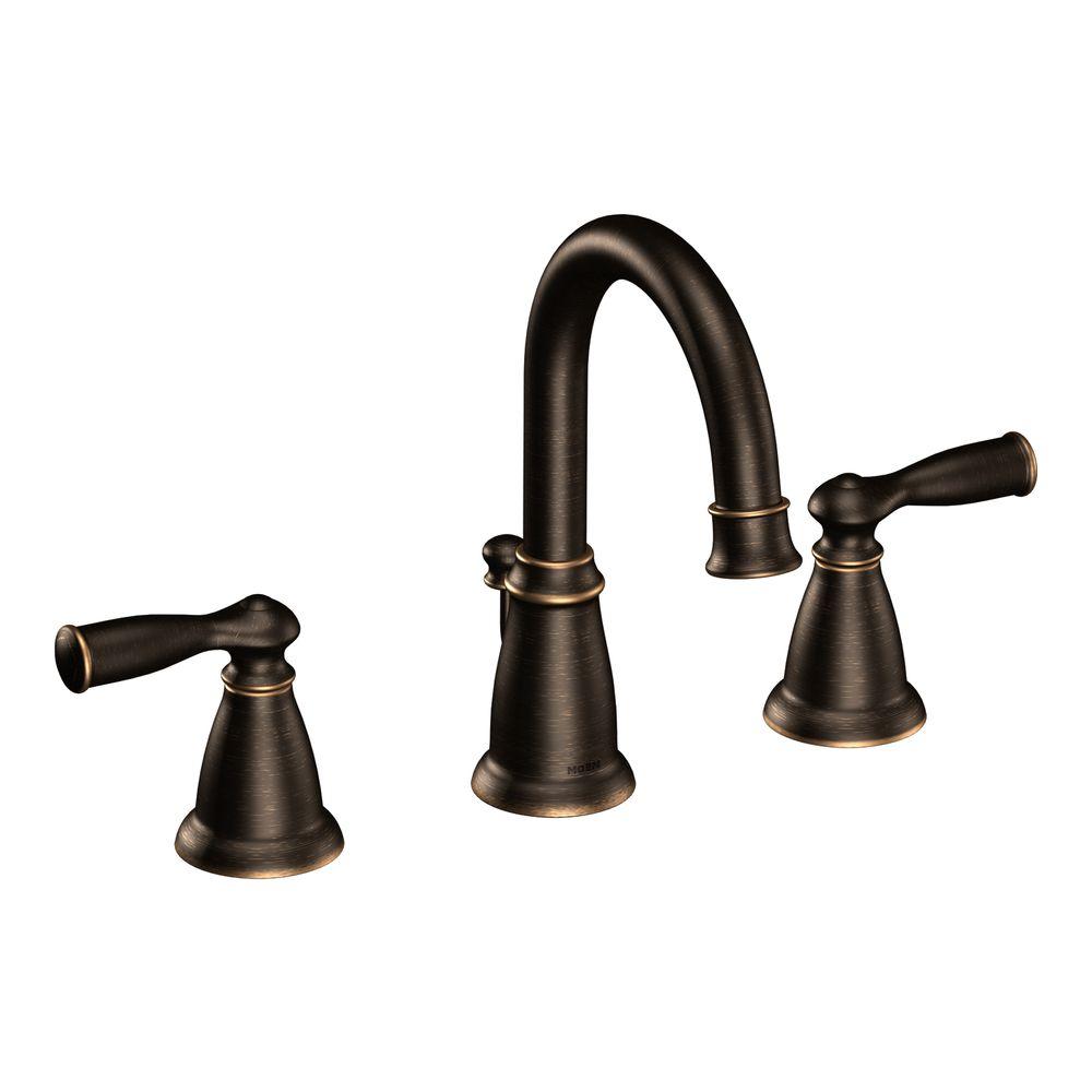 MOEN Banbury 2-Handle Deck-Mount High Arc Roman Tub Faucet with Valve