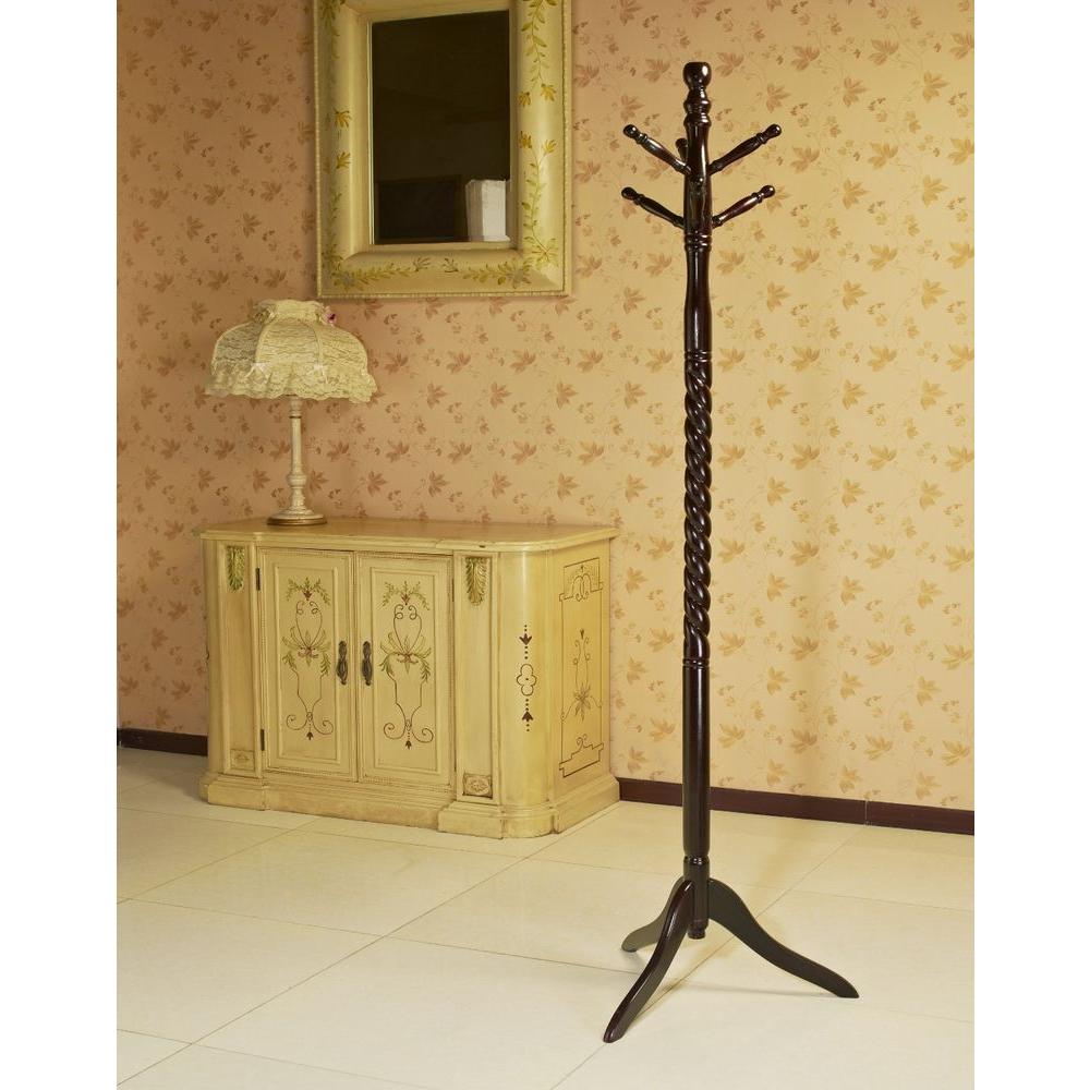 Frenchi Home Furnishing Cherry 6-Hook Coat Rack by Frenchi Home Furnishing