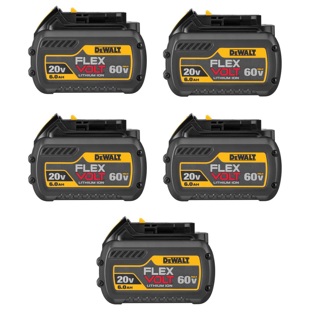 DEWALT FLEXVOLT 20Volt/60Volt MAX LithiumIon 6.0Ah Battery Pack (5
