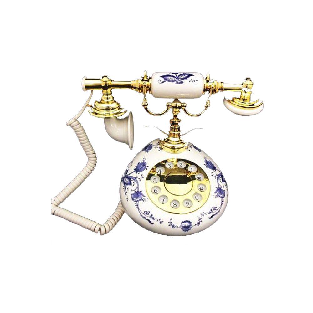 Golden Eagle Porcelain Corded Phone BluePORCELAINBLUE The Home Depot