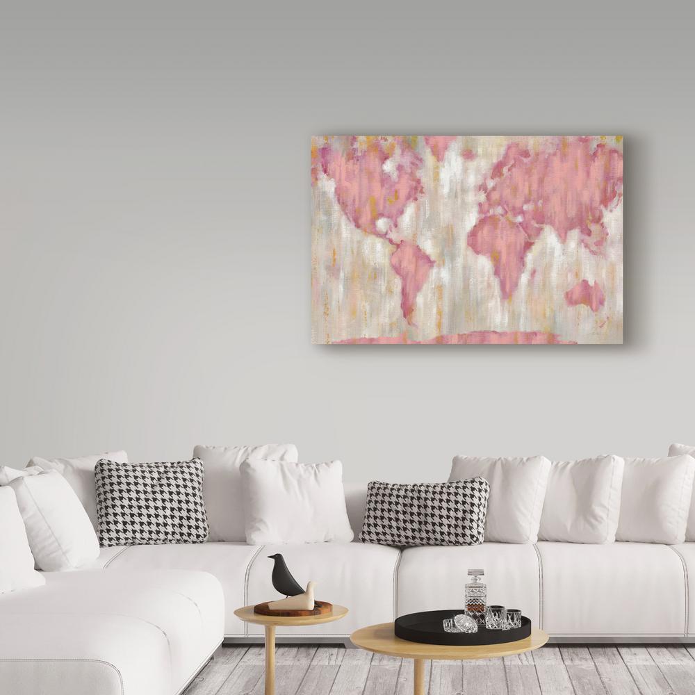 Pink and Blue III Giclee Stretched Canvas Artwork 30 x 30 Global Gallery Silvia Vassileva