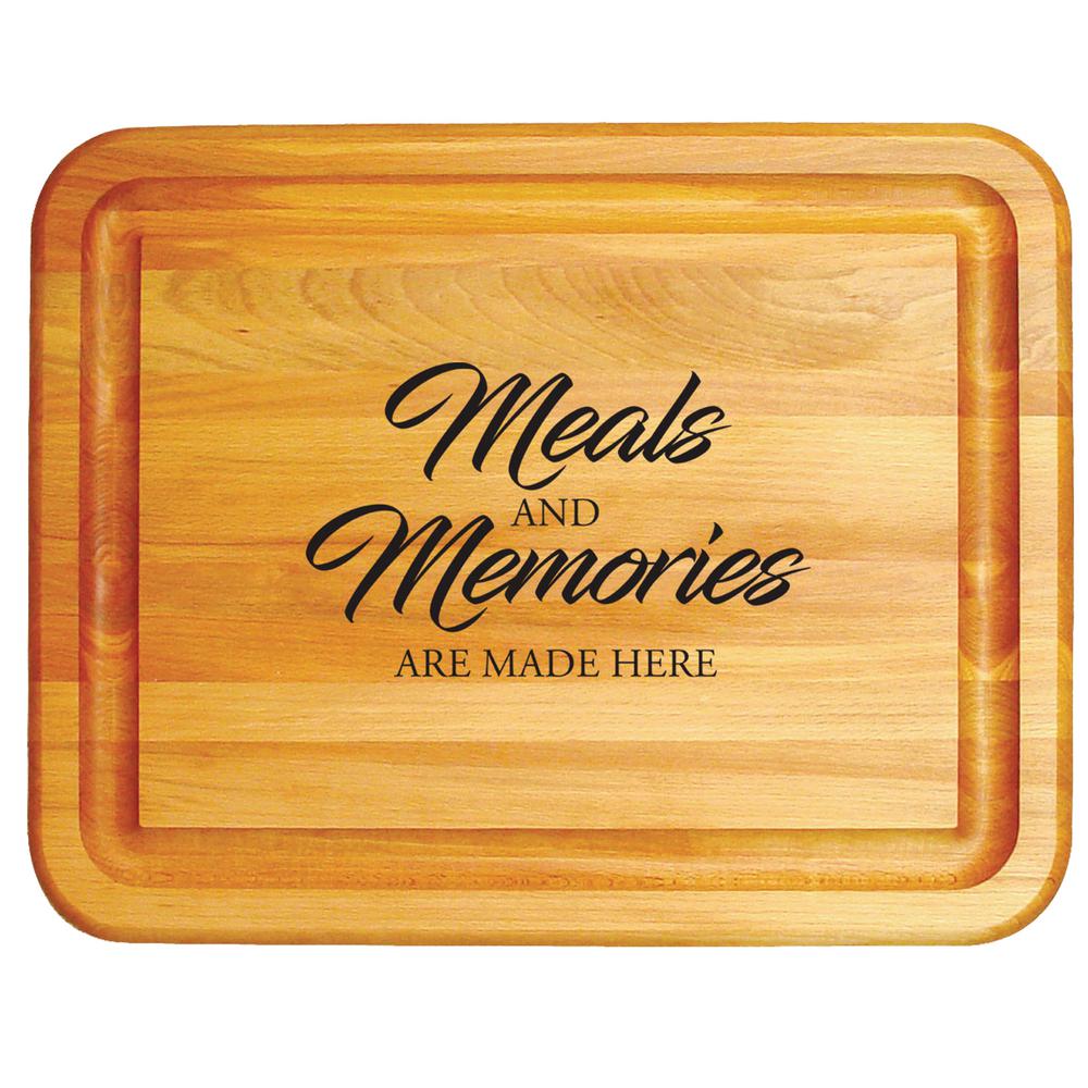 Catskill Craftsmen Meals And Memories Branded Wood Cutting Board 1352 The Home Depot