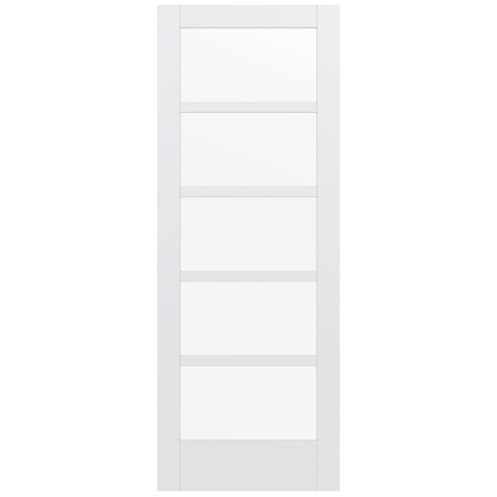 JELDWEN 36 in. x 96 in. MODA Primed PMC1055 Solid Core Wood Interior