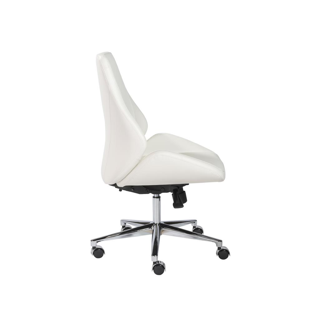 Eurostyle Bergen Armless Low Back Office Chair 00470wht The Home