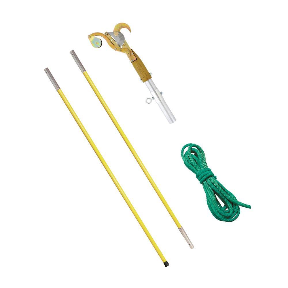 Notch Pruner with 2 ft. - 8 ft. Yellow Fiberglass Poles by Notch