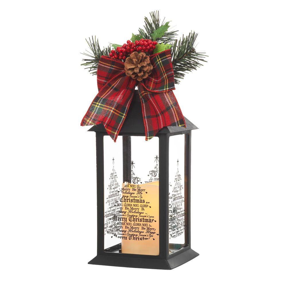 Black Plastic Lantern With Outdoor Resin Timer Candle Black Plastic Lantern With Outdoor Resin Timer Candle