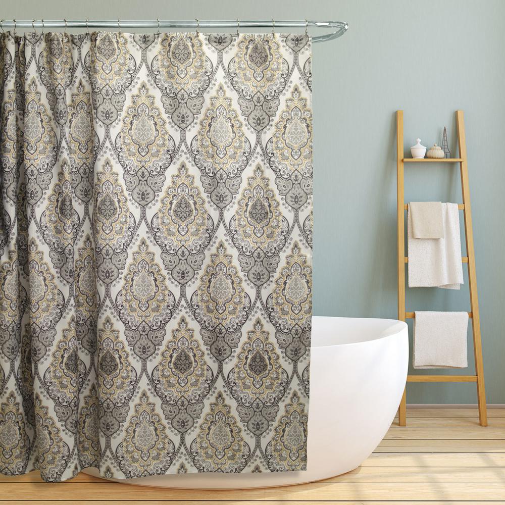 damask shower curtain