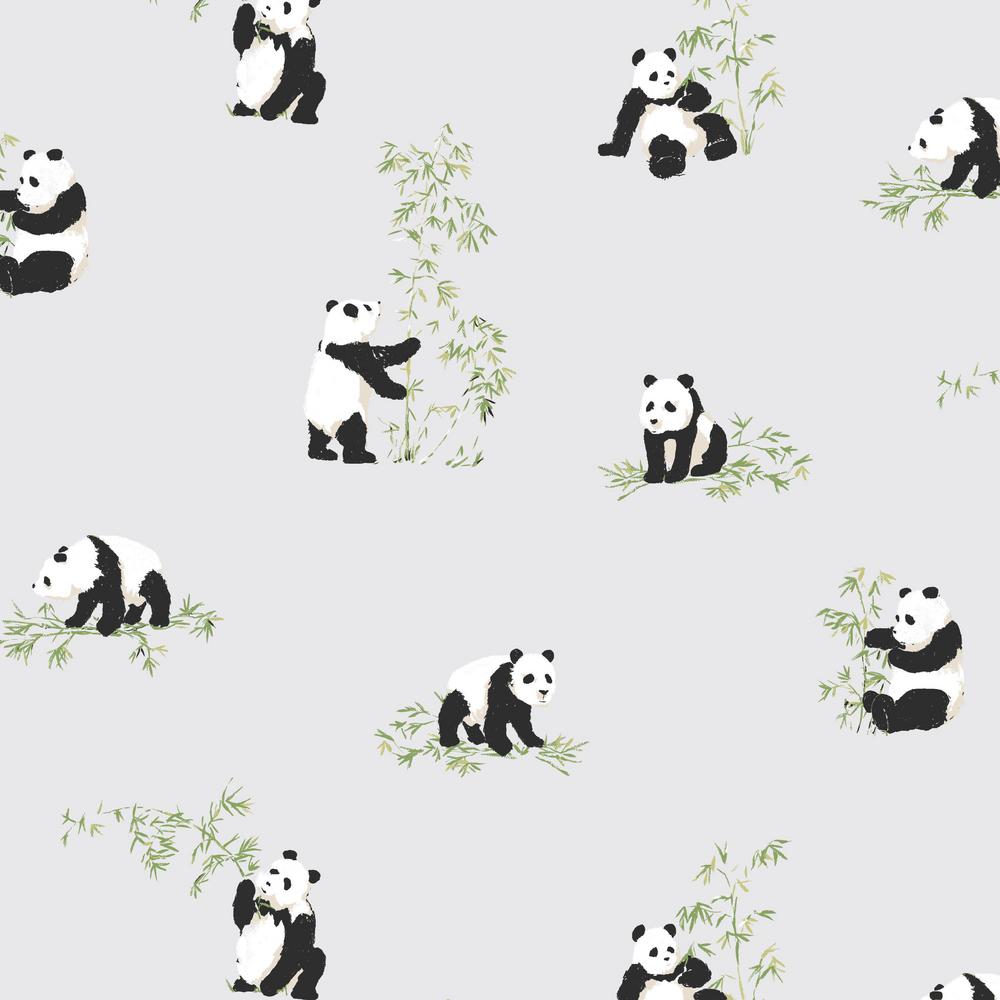 Panda Peel and Stick Wallpaper