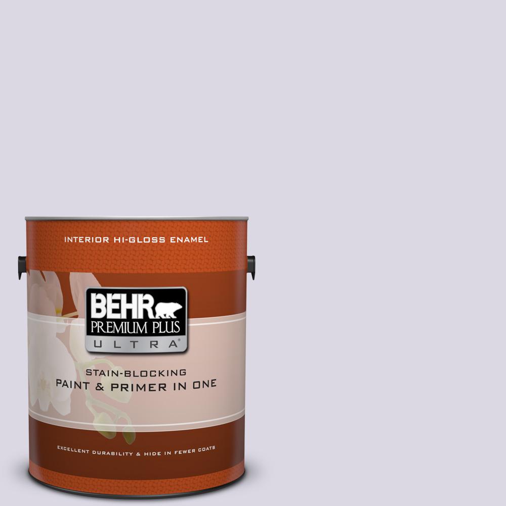 BEHR Premium Plus Ultra 1 gal. S5701 Misty Lavender HiGloss Enamel