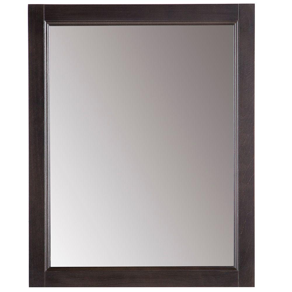 Glacier Bay Chelsea 22 In W X 27 In H Wall Mirror In Charcoal Chwm22com Cl The Home Depot