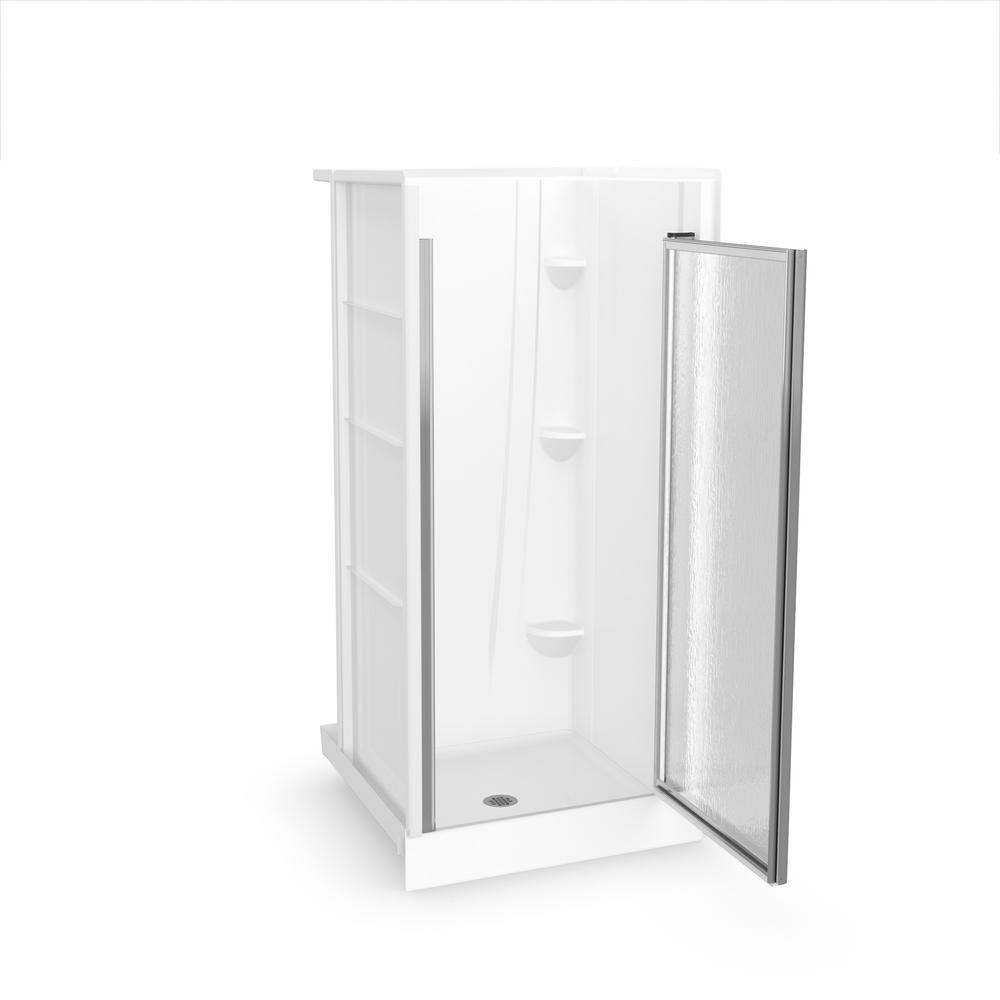 Aquatic A2 36 in. x 36 in. x 76 in. Alcove Shower Kit in White with