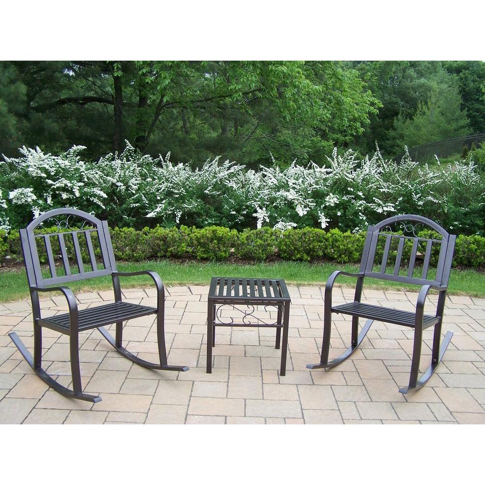 Oakland Living Rochester 3-Piece Patio Rocker Set-6124 ... Oakland Living Rochester 3-Piece Patio Rocker Set-6124 ... on Oakland Living Patio Sets id=43373