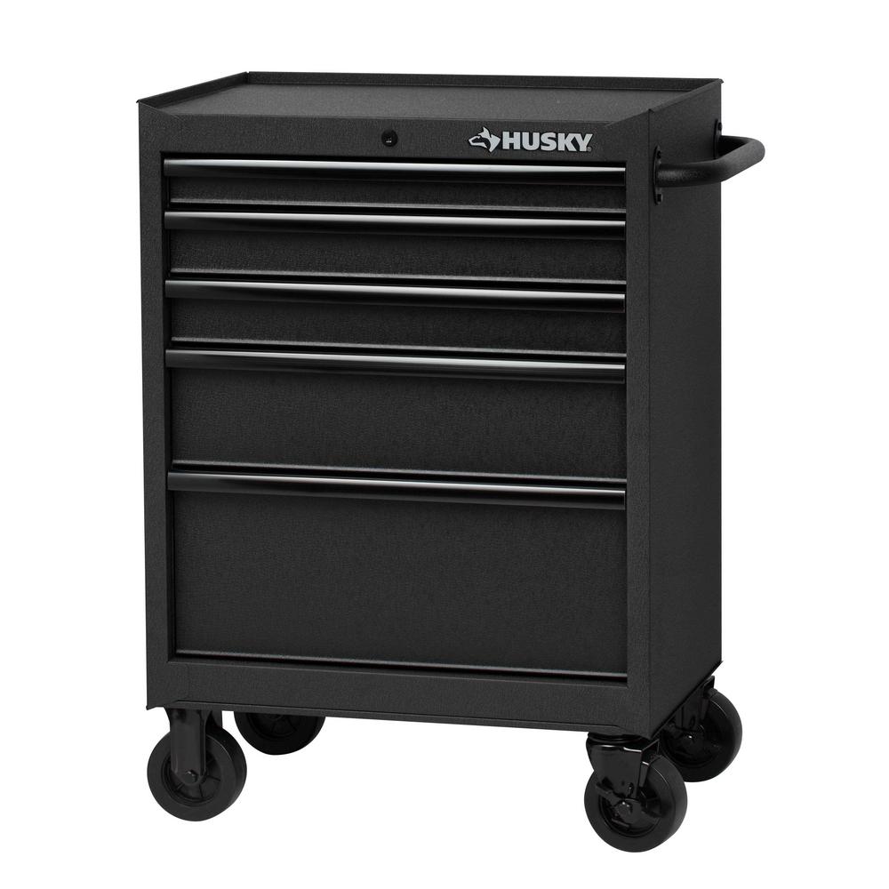 Husky 27 In 5 Drawer Cabinet Roller, Tool Box Cabinet