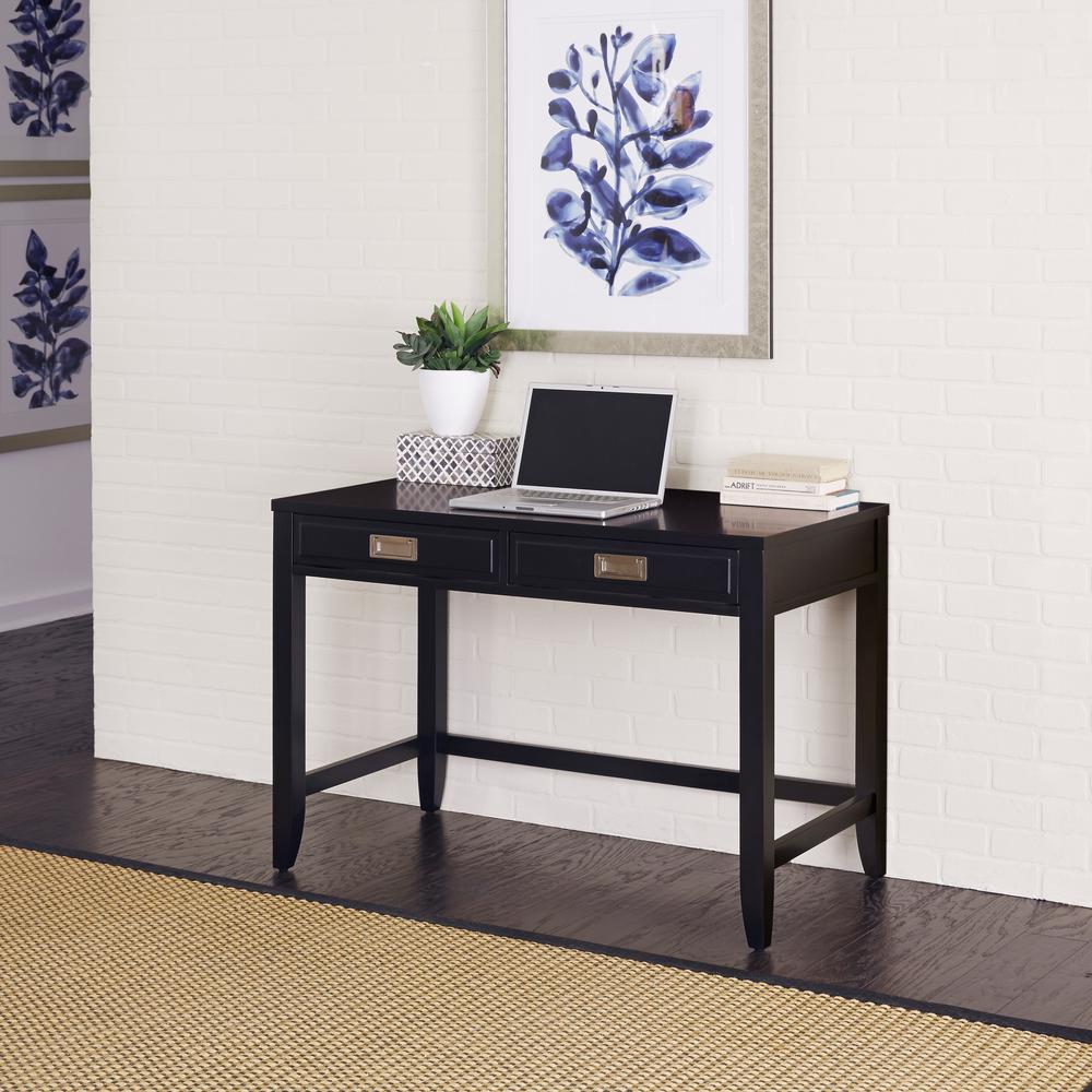 Edge Water Office Set Ps1141 Sauder Furniture Sauder Edge Water Estate Black Desk The Home Depot Edgewater Executive