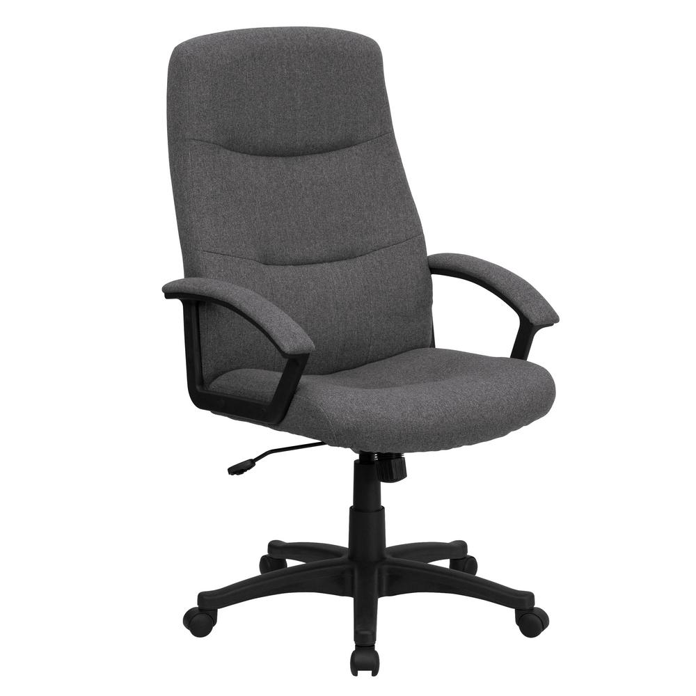Flash Furniture High Back Gray Fabric Executive Swivel