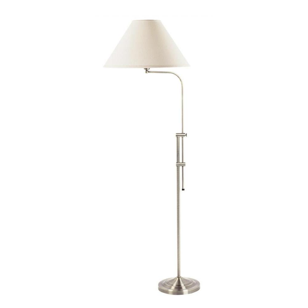 Cal Lighting Cooper 67 In Brushed Steel Floor Lamp Bo 216 Bs The Cooper 67 In Brushed Steel Floor Lamp