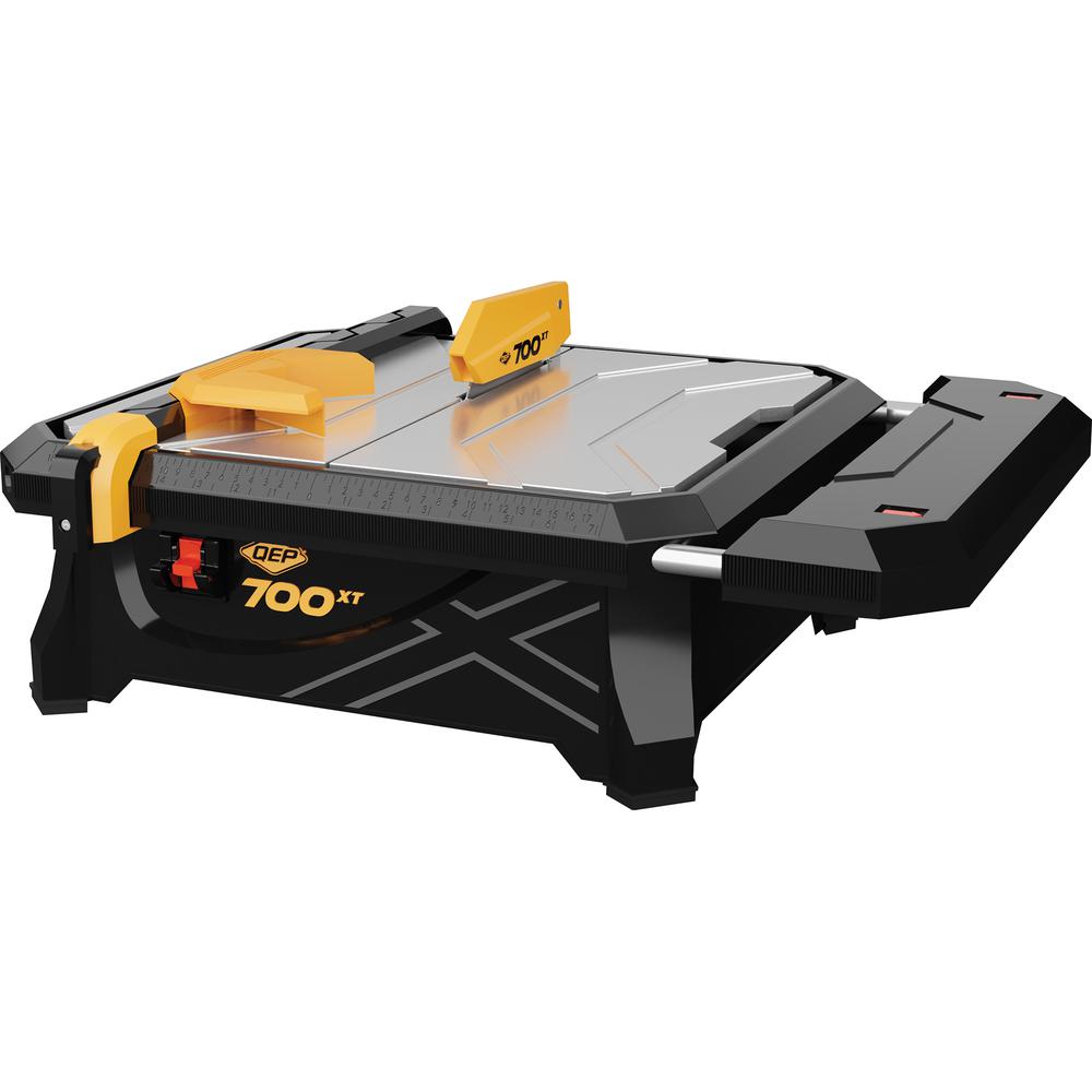 Qep 7 In 700xt Wet Tile Saw With Table Extension 22700q The Home Qep 7 In 700xt Wet Tile Saw With Table Extension
