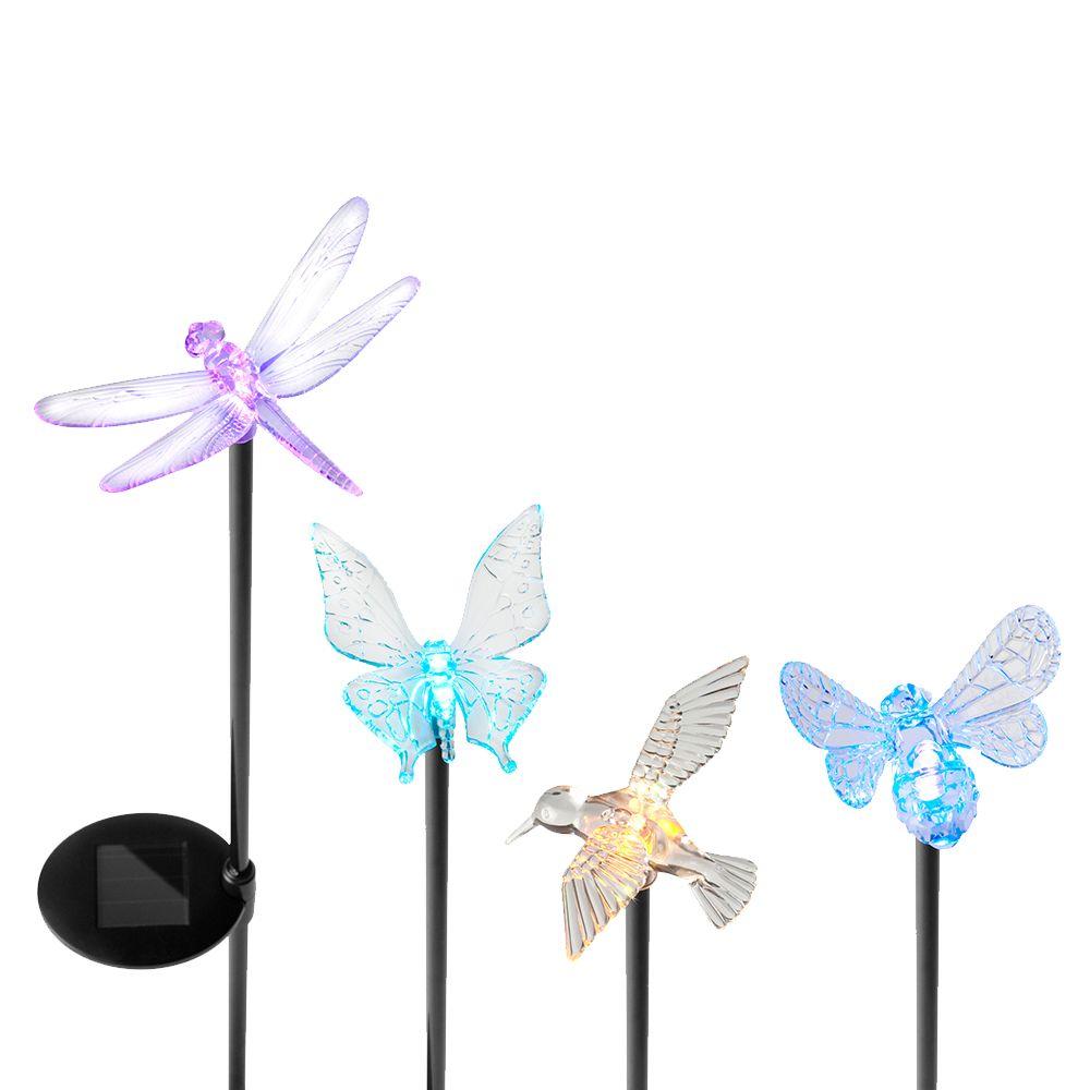 Yards & Beyond Solar Powered LED Assorted Acrylic Insect Garden Stake Set... by Yards & Beyond