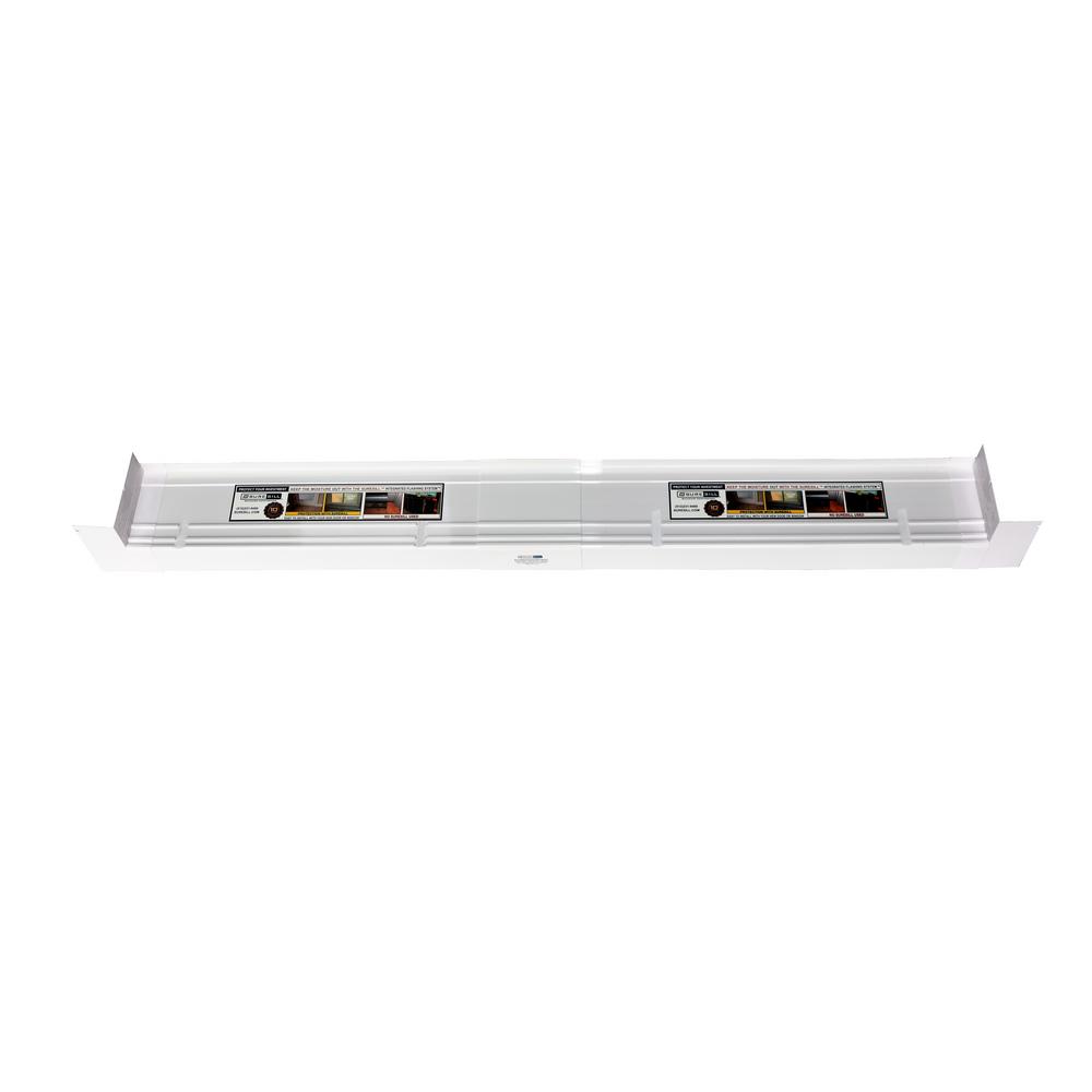 Suresill 4 9 16 In X 150 In White Pvc Slopped Sill Pan For Door