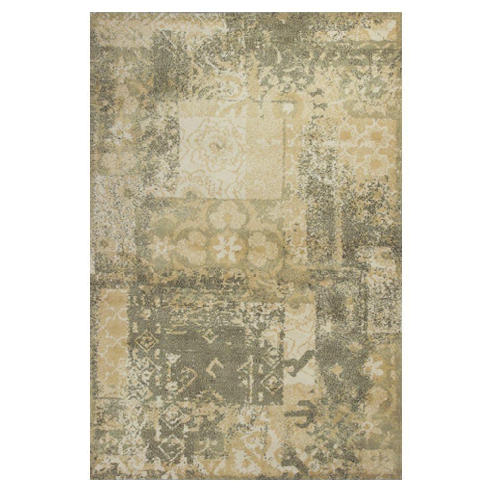 Kas Rugs Art Motif Sage/Gold 5 ft. x 7 ft. Area RugALU40545X7 The