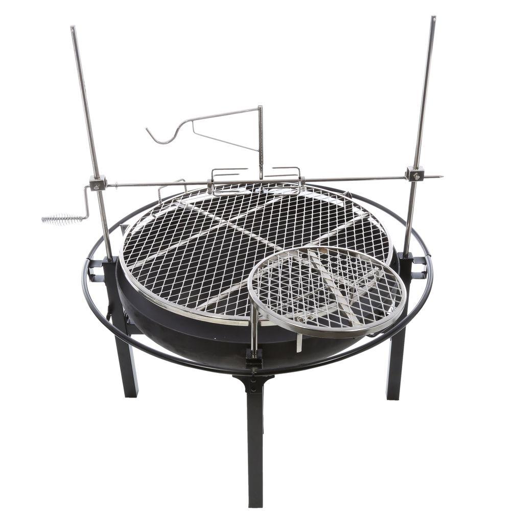 Rivergrille Cowboy 31 In Charcoal Grill And Fire Pit Gr1038