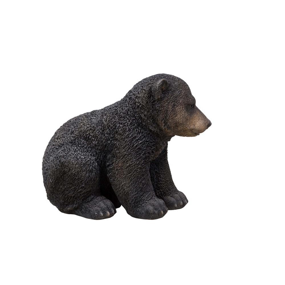 Hi Line Gift Black Bear Cub Sitting The Home Depot