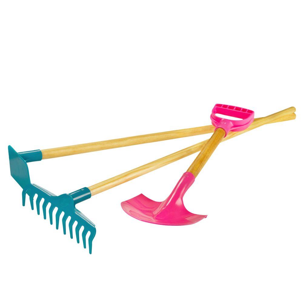 Gorilla Playsets Sandbox Tool Kit (3-pieces) - Shovel  Hoe  and Rake