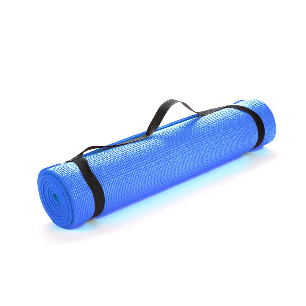 blue exercise mat