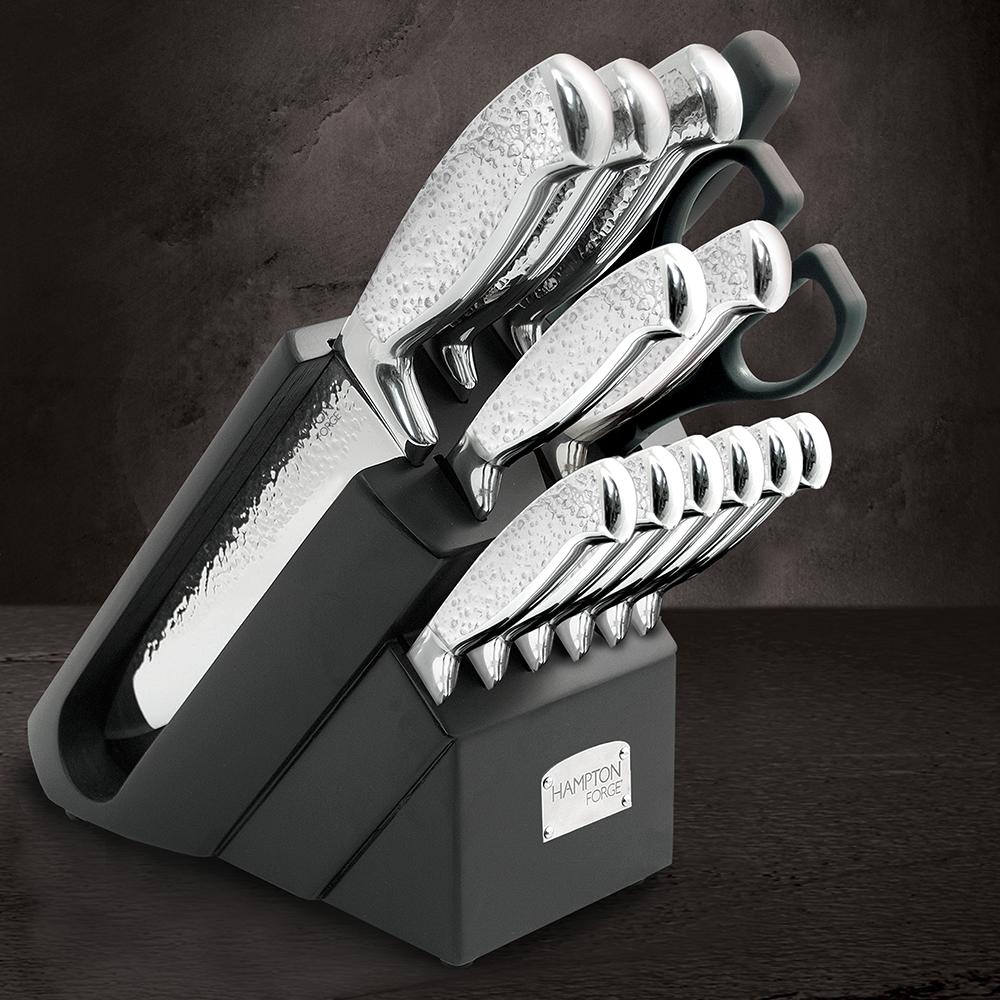 Hampton Knife Set Argentum Cutlery 14 Piece Block Kitchen
