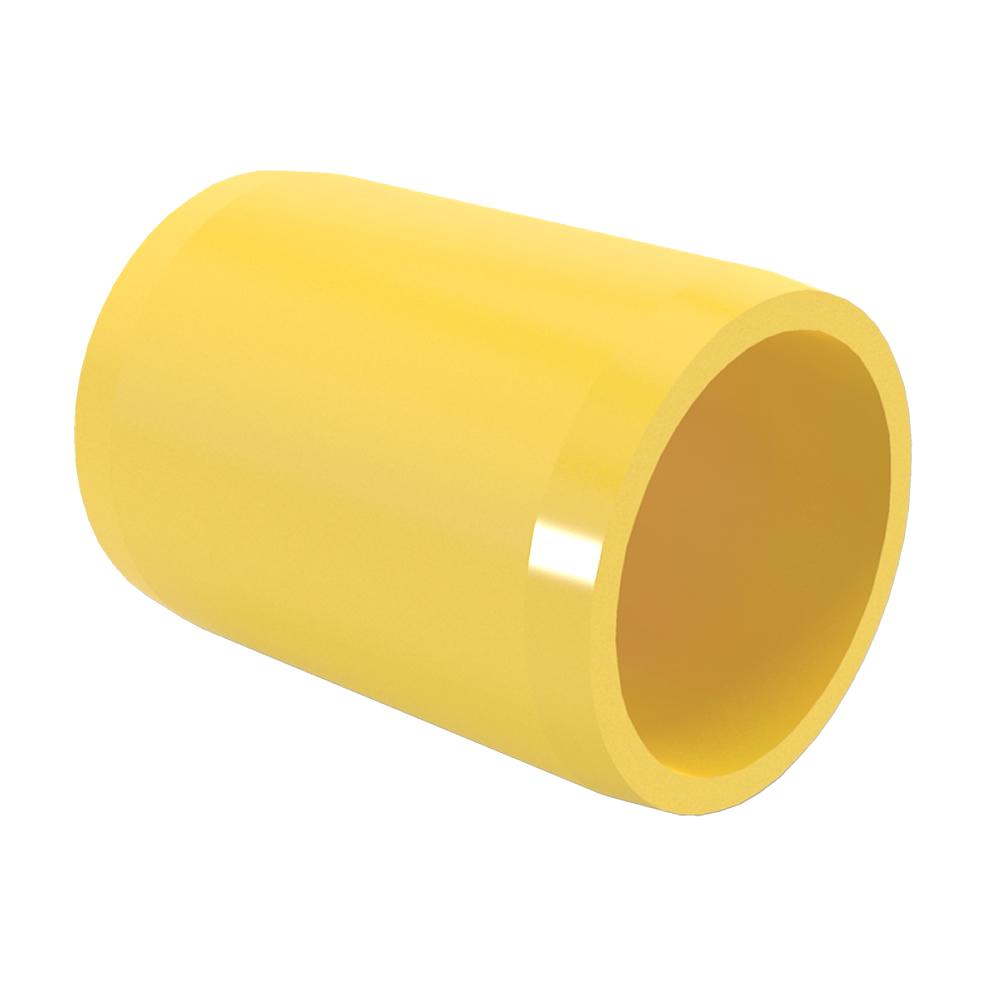 Formufit 11/4 in. Furniture Grade PVC External Coupling in Yellow (10Pack)F114ECOYE10 The