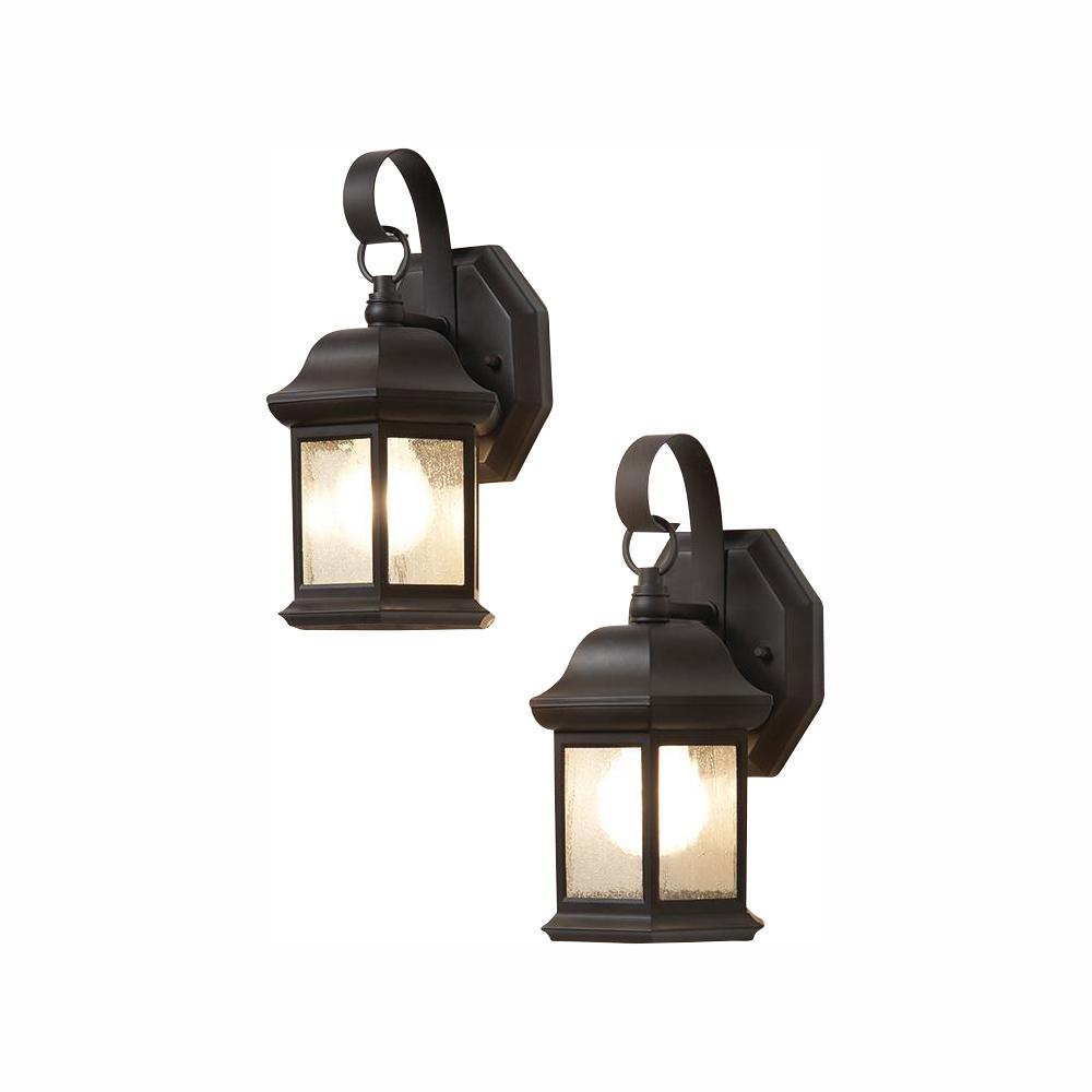 Bronze Outdoor Wall Lighting Outdoor Lighting The Home Depot