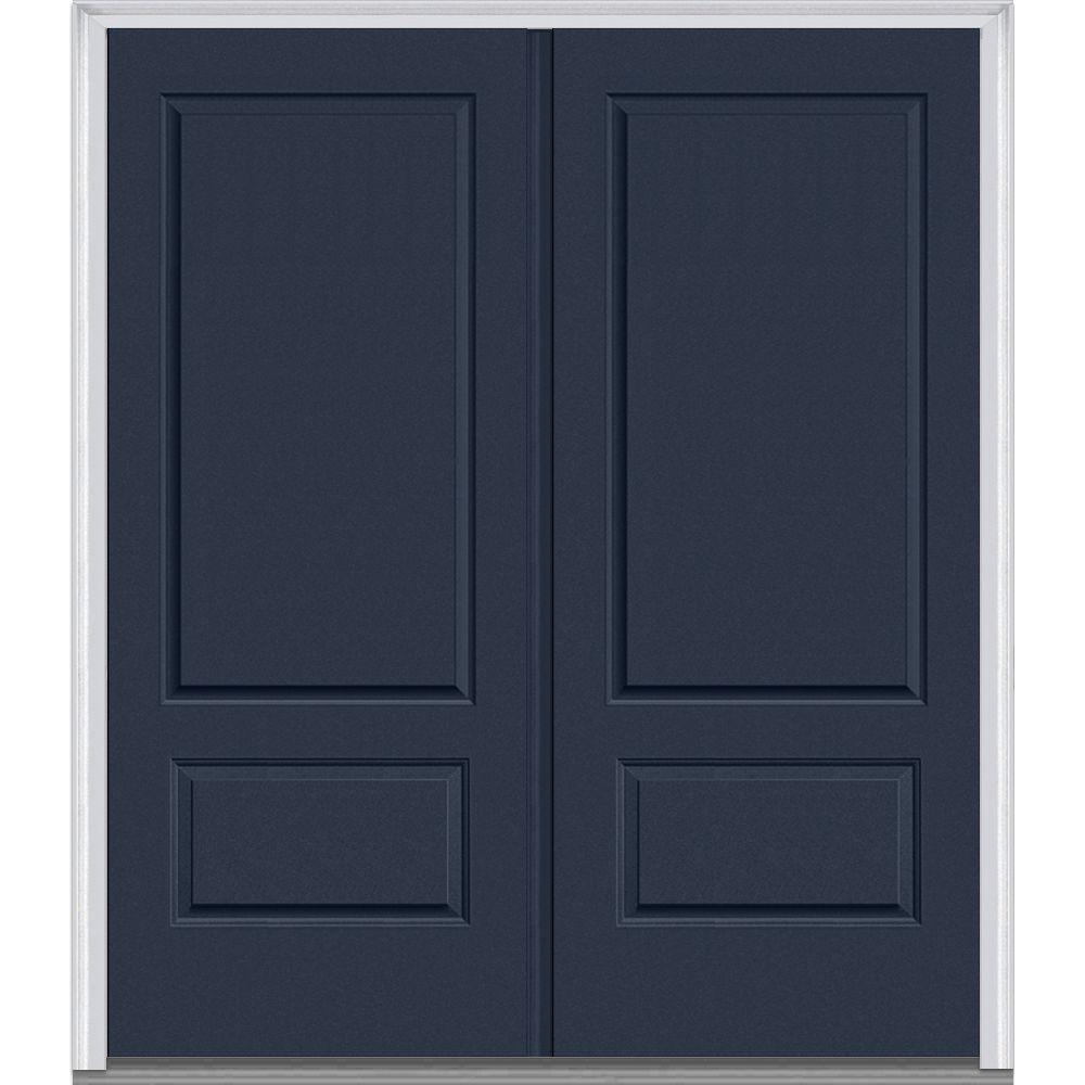 MMI Door 72 in. x 80 in. Left-Hand Inswing 2-Panel Classic Painted ...