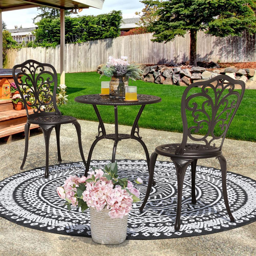Nuu Garden Antique Bronze 3 Piece Aluminum Outdoor Bistro Set With Round Patio Table And 2 Chairs 2dac249 Cac365 The Home Depot - Antique Patio Set Nuu Garden Antique Bronze 3 Piece Aluminum Outdoor Bistro Set With Round Patio Table And 2 Chairs 2dac249 Cac365 The Home Depot - Antique Patio Set