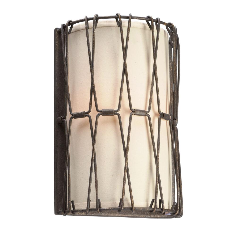 Volume Lighting Lodge 1-Light Frontier Iron Interior Wall Sconce-V5351 ...