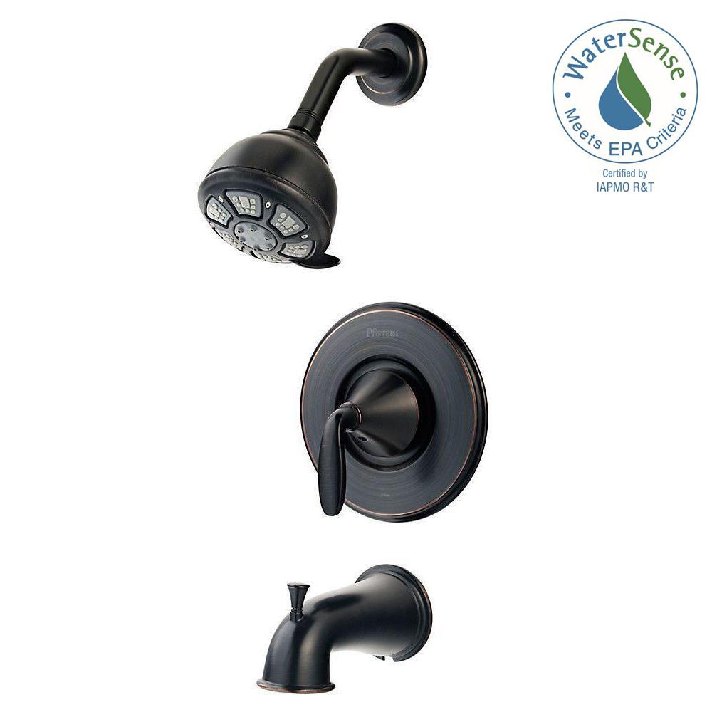 Pfister Pasadena Single Handle 3 Spray Tub And Shower Faucet In Pfister Pasadena Single Handle 3 Spray Tub And Shower Faucet In Tuscan Bronze
