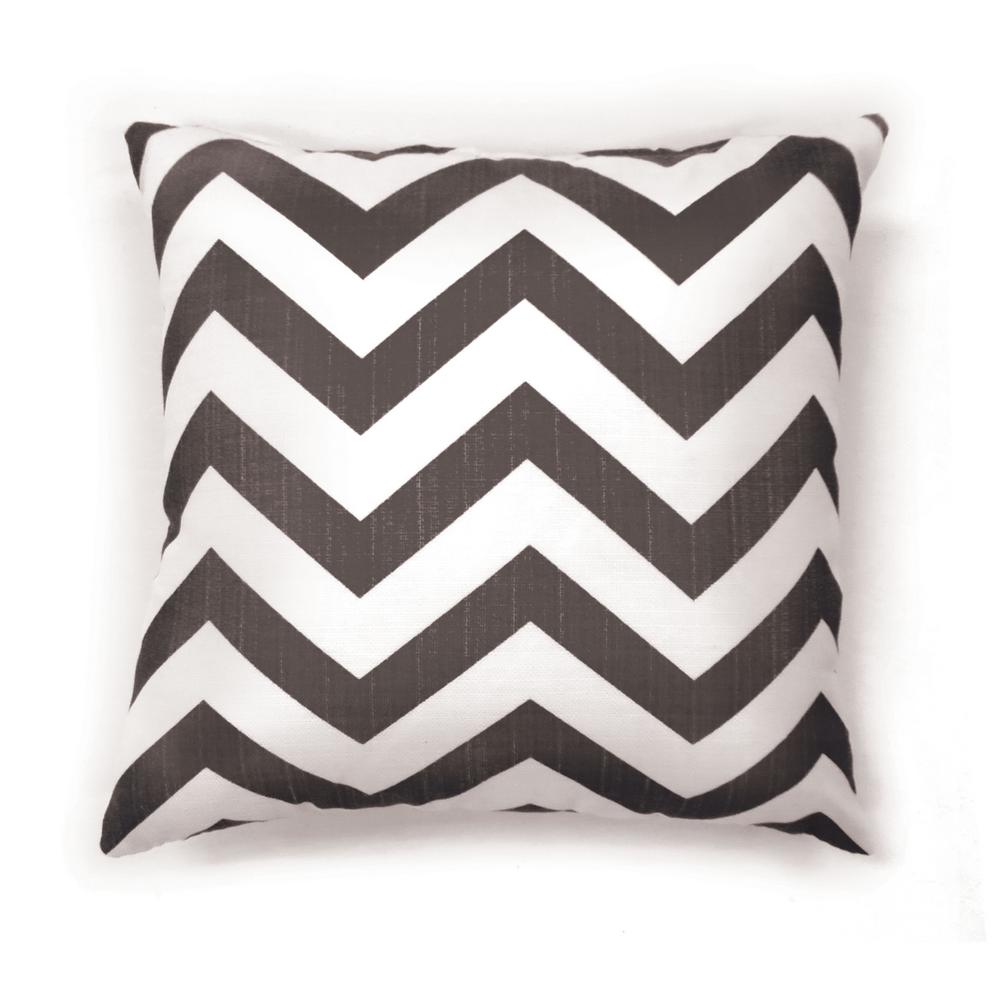 Zoe 18 In Contemporary Throw Pillow In Grey Pack Of 2 Pl6022gy