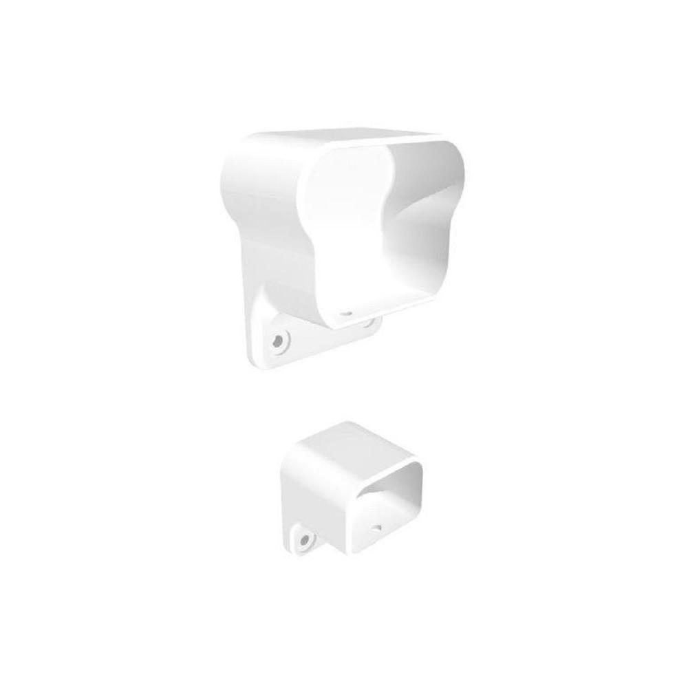 Pegatha White Fine Textured Aluminum Level Rail Bracket Kit (2Piece)H