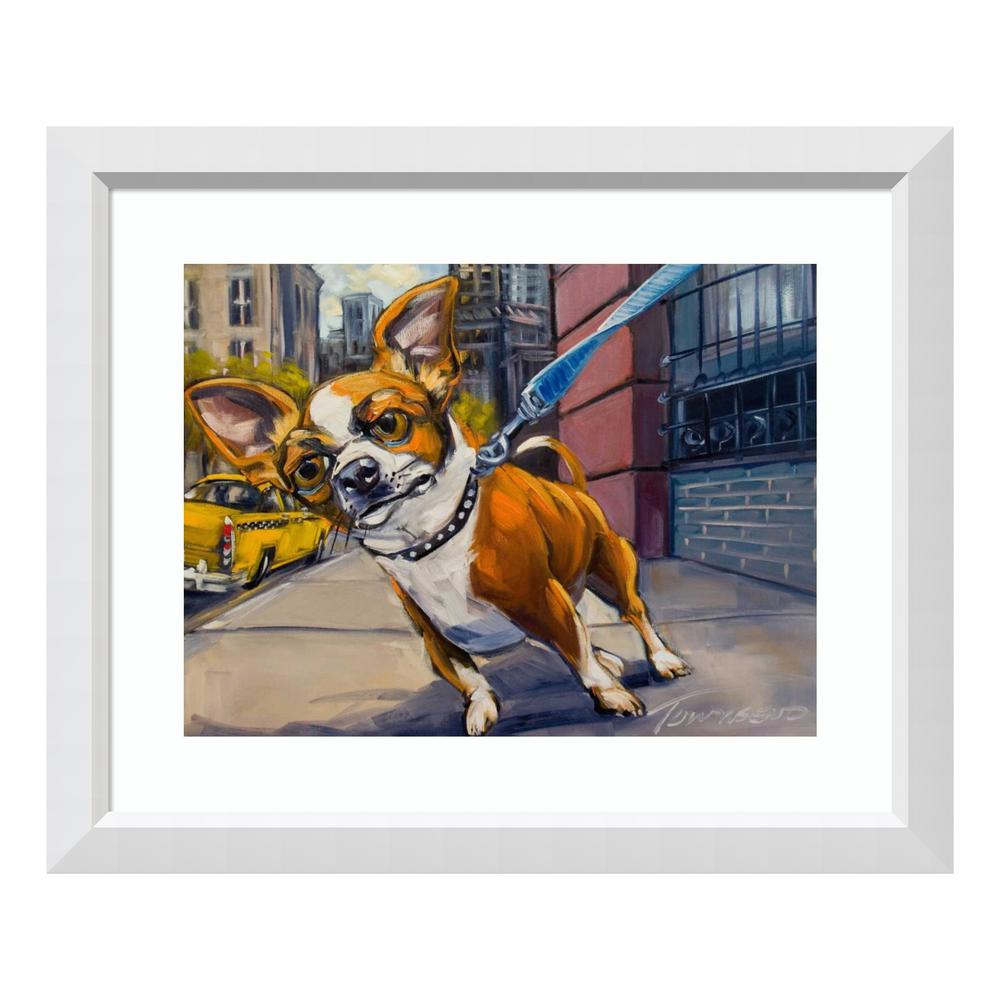 Fetch Cab By Connie R Townsend Framed Wall Art - 