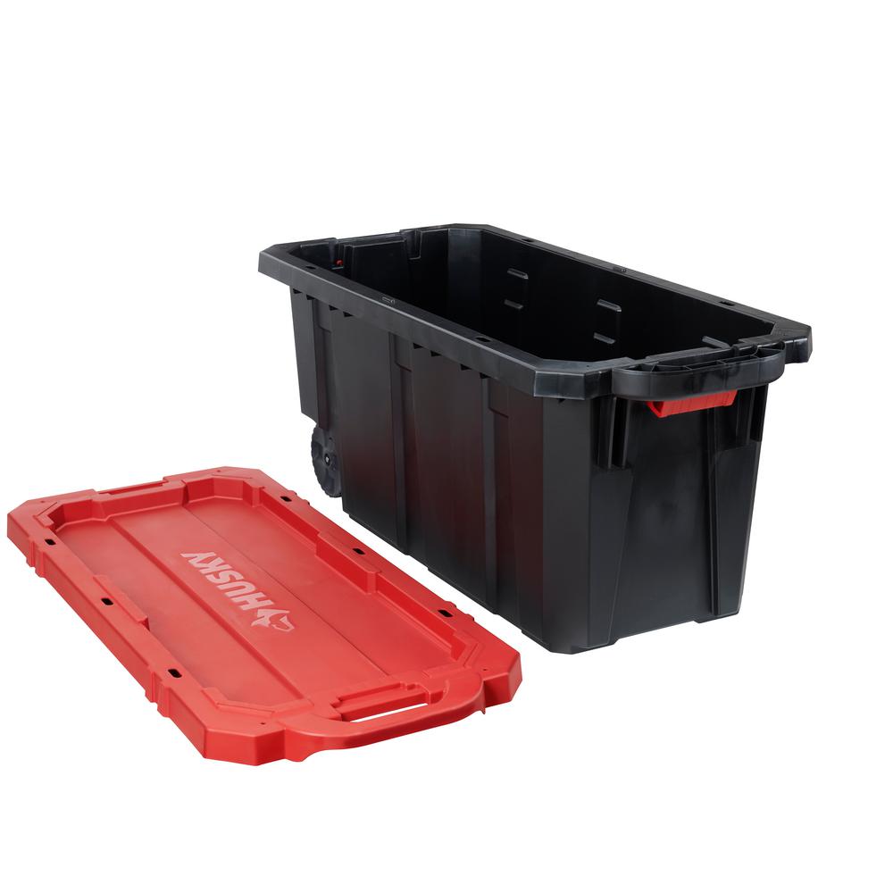 Husky 37 gallon heavy duty tote hot sale