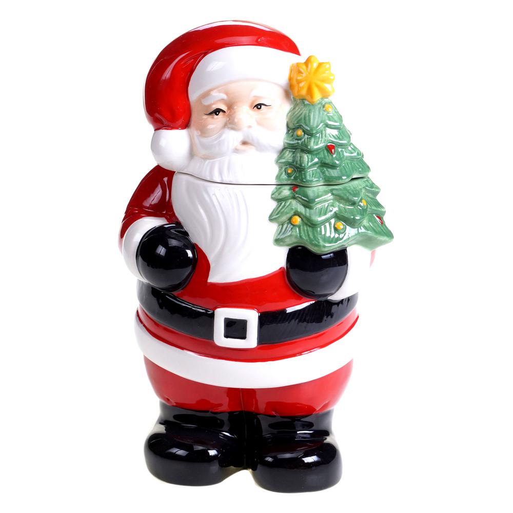 UPC 730384191703 product image for Retro Christmas 3-D 11.25 in. Santa Cookie Jar | upcitemdb.com