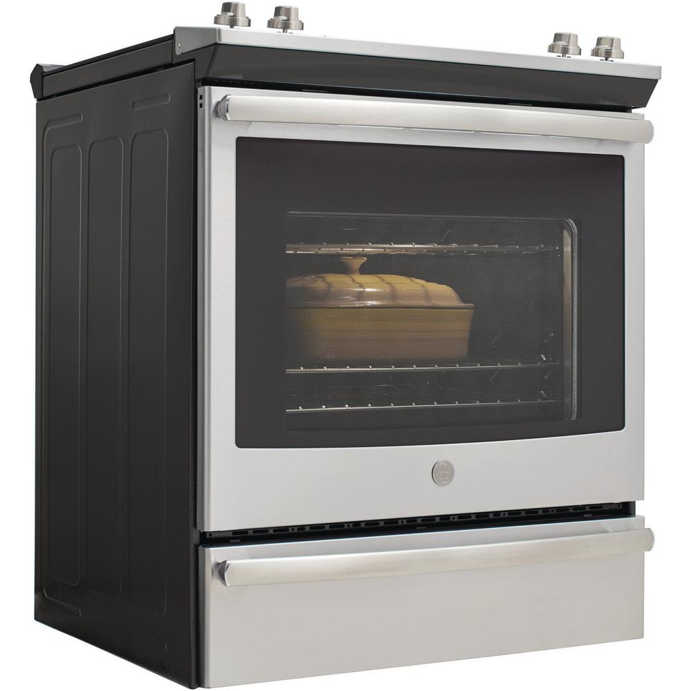 Ge 5 3 Cu Ft Slide In Electric Range With Self Cleaning Ge 5 3 Cu Ft Slide In Electric Range