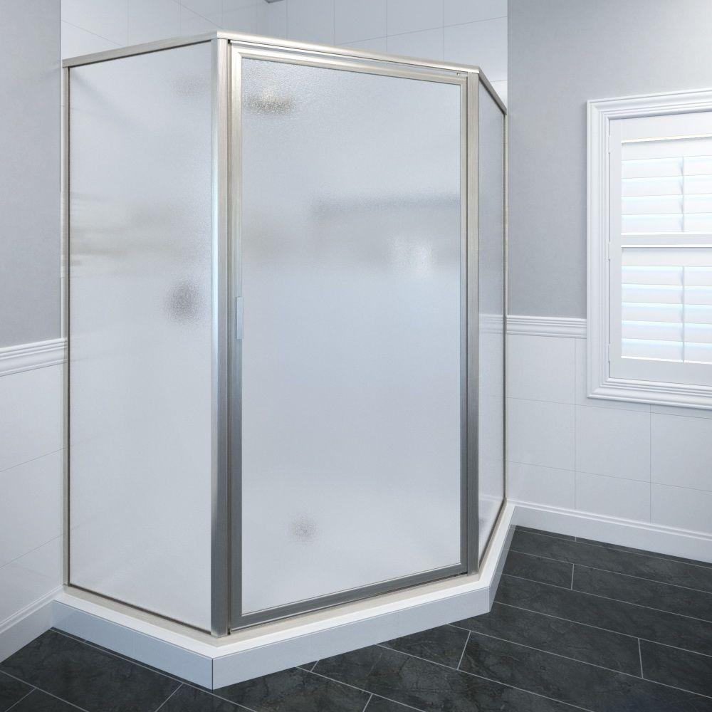 Basco Deluxe 26 1 2 In X 68 5 8 In Framed Neo Angle Shower Door In