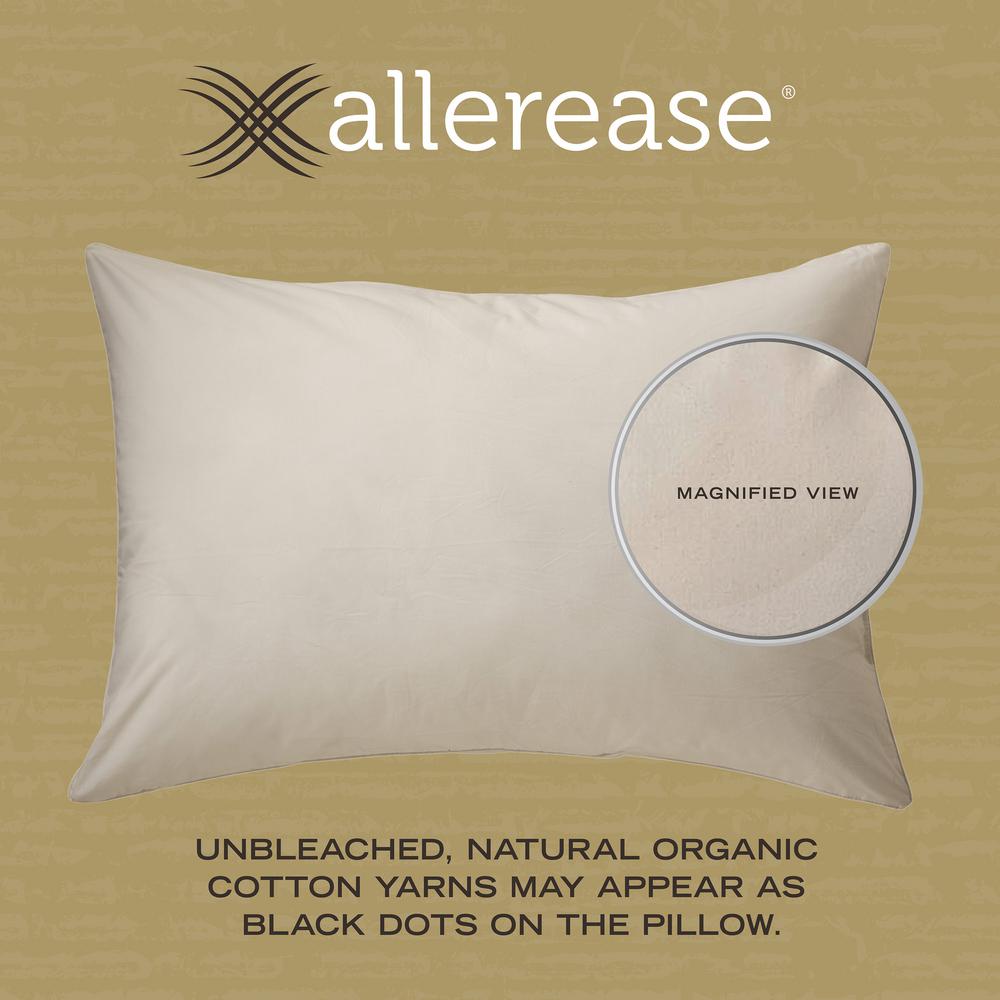 allerease organic cotton pillow