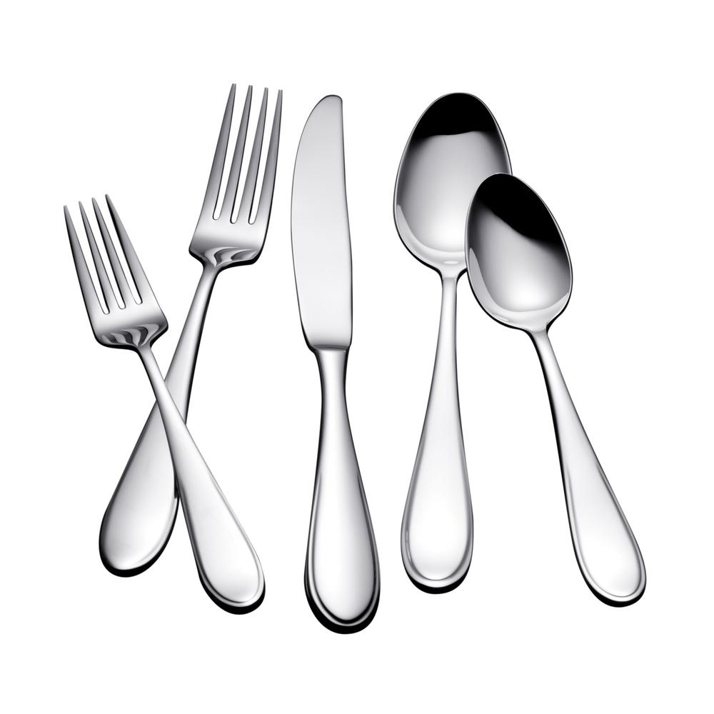 UPC 717182364201 product image for Lysa 20-Piece Satin Silver Stainless Steel Flatware Set Service for 4 | upcitemdb.com